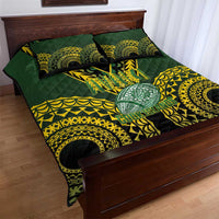 Avaiki Cook Islands Rugby Quilt Bed Set Kuki Airani Tatau Black - Polynesian Pride