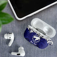 Personalised Cook Islands Pukapuka AirPods Case Tiare Maori Polynesian Waves Tattoo LT14 - Polynesian Pride