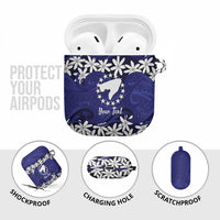 Personalised Cook Islands Pukapuka AirPods Case Tiare Maori Polynesian Waves Tattoo LT14 - Polynesian Pride