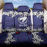 Personalised Cook Islands Pukapuka Back Car Seat Cover Tiare Maori Polynesian Waves Tattoo LT14 One Size Blue - Polynesian Pride