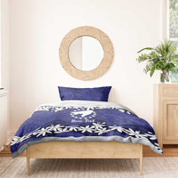 Personalised Cook Islands Pukapuka Bedding Set Tiare Maori Polynesian Waves Tattoo LT14 - Polynesian Pride
