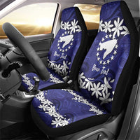 Personalised Cook Islands Pukapuka Car Seat Cover Tiare Maori Polynesian Waves Tattoo LT14 - Polynesian Pride