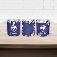 Personalised Cook Islands Pukapuka Ceramic Mug Tiare Maori Polynesian Waves Tattoo LT14 - Polynesian Pride