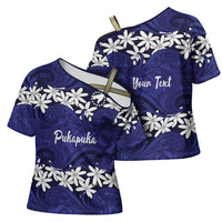 Personalised Cook Islands Pukapuka Cross Shoulder Shirt Tiare Maori Polynesian Waves Tattoo LT14 - Polynesian Pride