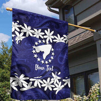 Personalised Cook Islands Pukapuka Garden Flag Tiare Maori Polynesian Waves Tattoo LT14 - Polynesian Pride