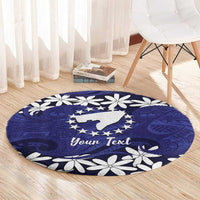 Personalised Cook Islands Pukapuka Round Carpet Tiare Maori Polynesian Waves Tattoo LT14 - Polynesian Pride