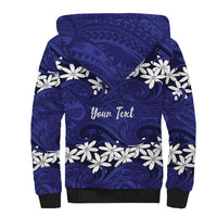 Personalised Cook Islands Pukapuka Sherpa Hoodie Tiare Maori Polynesian Waves Tattoo LT14 - Polynesian Pride