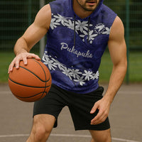 Personalised Cook Islands Pukapuka Sleeveless Hoodie Tiare Maori Polynesian Waves Tattoo LT14 - Polynesian Pride