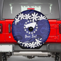 Personalised Cook Islands Pukapuka Spare Tire Cover Tiare Maori Polynesian Waves Tattoo LT14 - Polynesian Pride