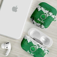 Personalised Cook Islands Rarotonga AirPods Case Tiare Maori Polynesian Waves Tattoo LT14 - Polynesian Pride