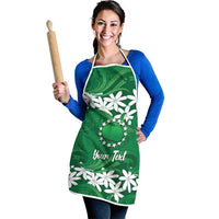 Personalised Cook Islands Rarotonga Apron Tiare Maori Polynesian Waves Tattoo LT14 - Polynesian Pride
