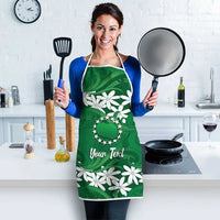 Personalised Cook Islands Rarotonga Apron Tiare Maori Polynesian Waves Tattoo LT14 - Polynesian Pride