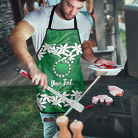 Personalised Cook Islands Rarotonga Apron Tiare Maori Polynesian Waves Tattoo LT14 - Polynesian Pride