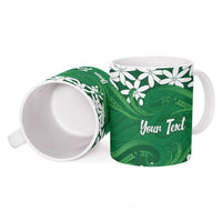 Personalised Cook Islands Rarotonga Ceramic Mug Tiare Maori Polynesian Waves Tattoo LT14 - Polynesian Pride