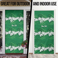 Personalised Cook Islands Rarotonga Door Cover Tiare Maori Polynesian Waves Tattoo LT14 - Polynesian Pride