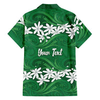 Personalised Cook Islands Rarotonga Hawaiian Shirt Tiare Maori Polynesian Waves Tattoo LT14 - Polynesian Pride