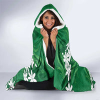 Personalised Cook Islands Rarotonga Hooded Blanket Tiare Maori Polynesian Waves Tattoo LT14 - Polynesian Pride