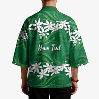 Personalised Cook Islands Rarotonga Kimono Tiare Maori Polynesian Waves Tattoo