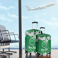 Personalised Cook Islands Rarotonga Luggage Cover Tiare Maori Polynesian Waves Tattoo LT14 - Polynesian Pride