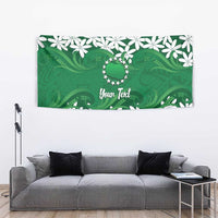 Personalised Cook Islands Rarotonga Tapestry Tiare Maori Polynesian Waves Tattoo LT14 - Polynesian Pride