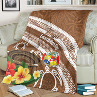 Kingdom Of Tonga Emancipation Day Blanket Tongan Ngatu With Kumete Brown LT14 - Polynesian Pride
