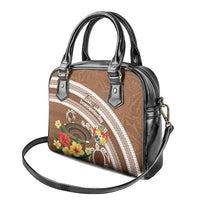 Kingdom Of Tonga Emancipation Day Shoulder Handbag Tongan Ngatu With Kumete Brown