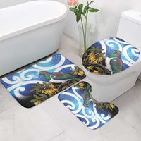 Kekeru New Zealand Matariki Bathroom Set Kukupa Kowhai Maori New Year Blue Version
