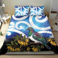 Kekeru New Zealand Matariki Bedding Set Kukupa Kowhai Maori New Year Blue Version