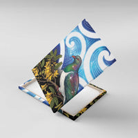 Kekeru New Zealand Matariki Canvas Wall Art Kukupa Kowhai Maori New Year Blue Version LT14 With Frame Blue - Polynesian Pride