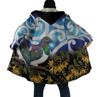 Kekeru New Zealand Matariki Cloak Kukupa Kowhai Maori New Year Blue Version