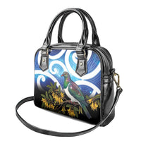 Kekeru New Zealand Matariki Shoulder Handbag Kukupa Kowhai Maori New Year Blue Version LT14 - Polynesian Pride