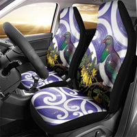 Kekeru New Zealand Matariki Car Seat Cover Kukupa Kowhai Maori New Year Purple Version