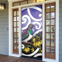 Kekeru New Zealand Matariki Door Cover Kukupa Kowhai Maori New Year Purple Version