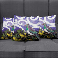 Kekeru New Zealand Matariki Pillow Cover Kukupa Kowhai Maori New Year Purple Version
