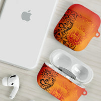 French Polynesia Manta Ray Tattoo AirPods Case Tahiti Hahalua Tiare Maori Gradient Style LT14 - Polynesian Pride