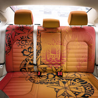 French Polynesia Manta Ray Tattoo Back Car Seat Cover Tahiti Hahalua Tiare Maori Gradient Style LT14 - Polynesian Pride