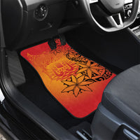 French Polynesia Manta Ray Tattoo Car Mats Tahiti Hahalua Tiare Maori Gradient Style LT14 - Polynesian Pride