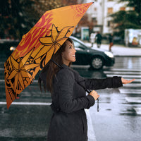 French Polynesia Manta Ray Tattoo Umbrella Tahiti Hahalua Tiare Maori Gradient Style LT14 - Polynesian Pride