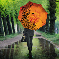 French Polynesia Manta Ray Tattoo Umbrella Tahiti Hahalua Tiare Maori Gradient Style LT14 - Polynesian Pride
