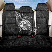 French Polynesia Manta Ray Tattoo Back Car Seat Cover Tahiti Hahalua Turtle Shark Black Color LT14 One Size Black - Polynesian Pride