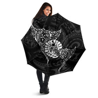 French Polynesia Manta Ray Tattoo Umbrella Tahiti Hahalua Turtle Shark Black Color LT14 - Polynesian Pride