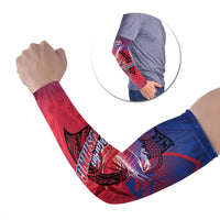 Guam Blue Marlin Fishing Arm Sleeves Guahan Fish Hook Tattoo LT14 Set of 2 Blue - Polynesian Pride