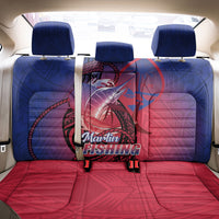 Guam Blue Marlin Fishing Back Car Seat Cover Guahan Fish Hook Tattoo LT14 - Polynesian Pride