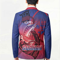 Guam Blue Marlin Fishing Blazer Guahan Fish Hook Tattoo LT14 - Polynesian Pride