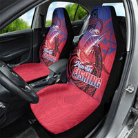 Guam Blue Marlin Fishing Car Seat Cover Guahan Fish Hook Tattoo LT14 - Polynesian Pride