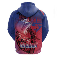 Guam Blue Marlin Fishing Hoodie Guahan Fish Hook Tattoo LT14 - Polynesian Pride
