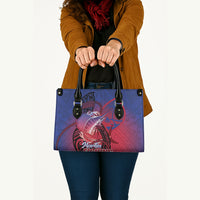 Guam Blue Marlin Fishing Leather Bag Guahan Fish Hook Tattoo LT14 - Polynesian Pride