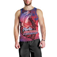 Guam Blue Marlin Fishing Men Tank Top Guahan Fish Hook Tattoo LT14 - Polynesian Pride