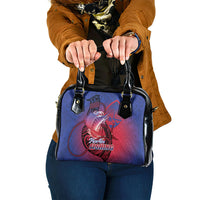 Guam Blue Marlin Fishing Shoulder Handbag Guahan Fish Hook Tattoo LT14 One Size Blue - Polynesian Pride