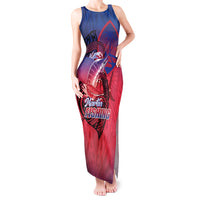 Guam Blue Marlin Fishing Tank Maxi Dress Guahan Fish Hook Tattoo LT14 Women Blue - Polynesian Pride